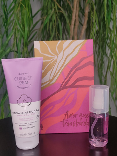 Kit Presente Cuide-se Bem Rosa E Algodão O Boticário