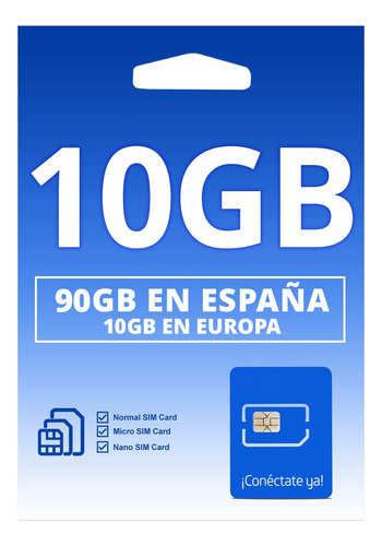 Simcard Chip Prepago Europa Gb Internet + Llamadas 5g