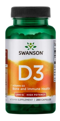 Vitamina D3 Salud Total Premium 1,000iu 250 Tabletas Eg D21