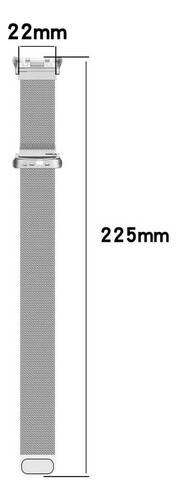 Correa Metálica Milanesa Plateada Para Huawei Watch D2