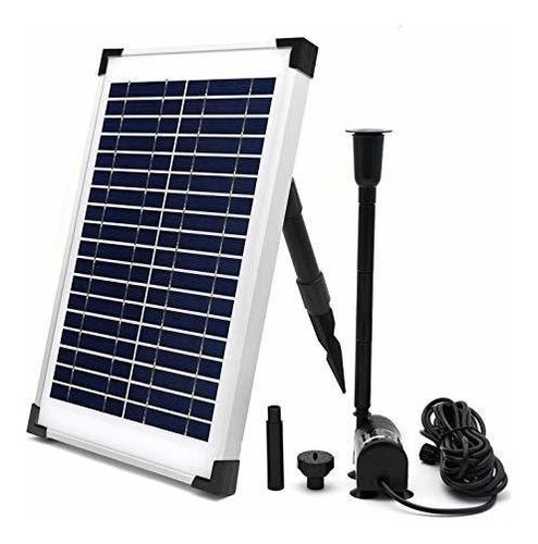 Eco Worthy Fountain Solar Bomba De Agua Kit 10 W 160gph...