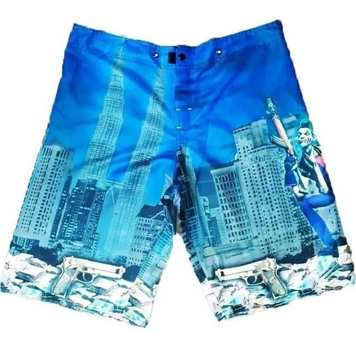 Imagem 6 de 8 de Kit 1 Bermuda Tactel Masculino Várias Marcas Promoção Oferta