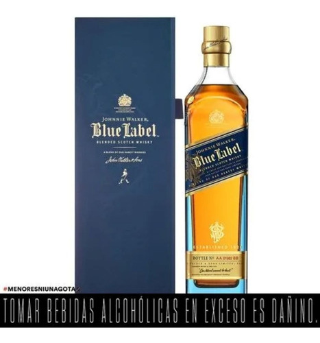 Whisky Johnnie Walker Blue Label 750ml - 6 Und