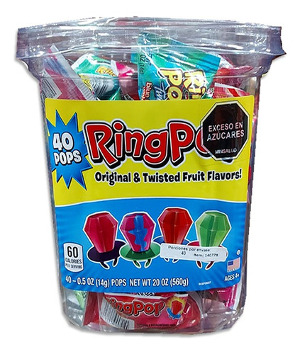 Dulces  Ring Pop Anillos Pack