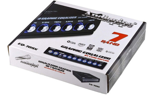 Audiopipe Eq-709x - Ecualizador Gráfico De 7 Bandas