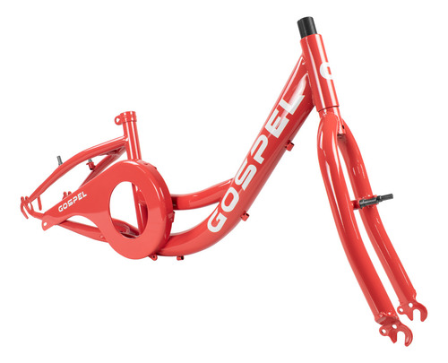 Cuadro Bicicleta R20 Lady Con Tijera Salmon Fm-2018 Gospel