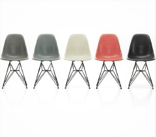 Silla Eames De Comedor Con Patas De Metal - Varios Colores