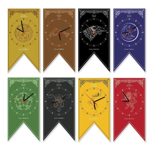 Game Of Thrones Reloj De Pared Baratheon Bolton Florent