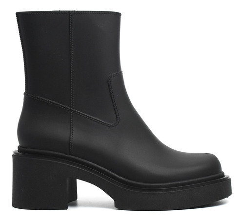 Bota Lluvia Mujer Plataforma Cierre Impermeable Serafinne 09