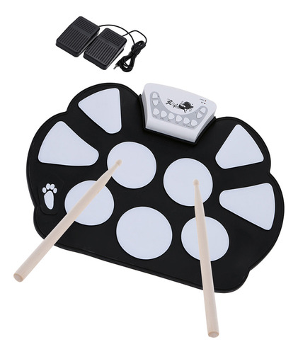 Kit Electrónico Roll Up Drum Pad Drum Silicon Con