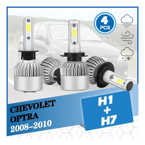 Kit De Faros Delanteros Led H1 H7 Chevrolet Optra 2008-2010