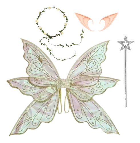 Conjunto De Disfraz De Hada Con Para Fiestas De Rol Y