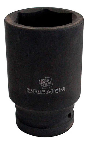 Soquete Impacto Encaixe 1 Pol X 23 Mm Longo 9959 Bremen Cor Prateado