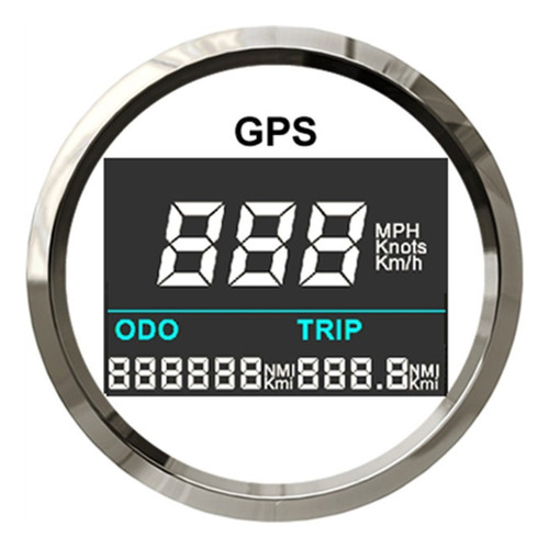 Velocímetro Digital Gps De 52mm Kilometraje Ajustable 999