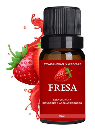 Esencia Hidro Para Difusores Aroma Delicioso A Fresa 10ml