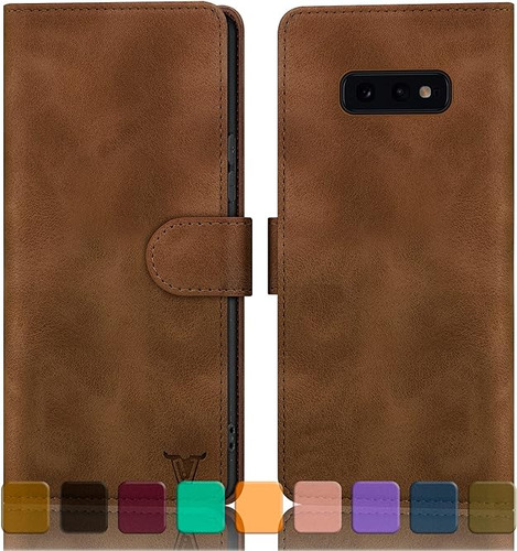 Funda Tipo Cartera Para Galaxy S10e Con Soporte Para Tarjeta