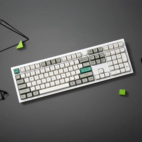 Teclado Mecanico Keychron Q6 Max (q6mp1) 100% , 104 Keys , Full Ensamble , Rgb , Knob , Hotswap , Bluetooth / 2.4ghz / Cableado , Switch Gateron Jupiter Red , Ingles Us , Color White Shell