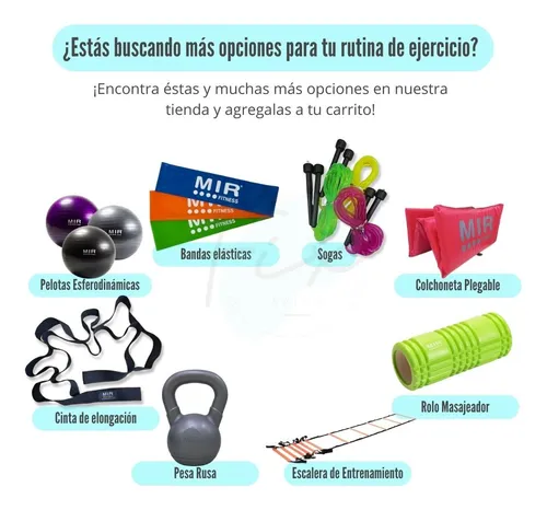 Pesa Rusa Kettlebell Pvc 2k Mir Fitness Mancuerna Funcional