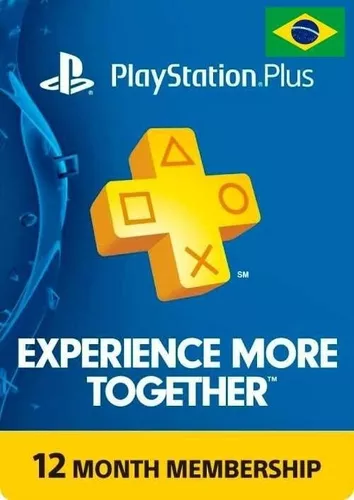 Cartão Psn Plus 12 Meses Brasil Playstation Br - Ps3 Ps4 Ps5 - Escorrega o  Preço