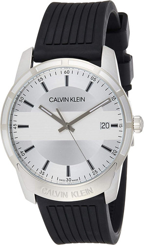 Calvin Klein Evidence K8r111d6 Hombre Color de la correa Negro Color del bisel Plateado Color del fondo Plateado