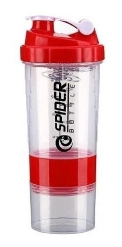 Imagen 2 de 9 de Botella Mezcladora Spider Vaso Shaker Proteína 3 En 1