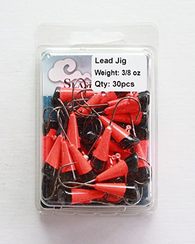 Seasky Pintado Pesca Shad Dart Jigs Jigheads 3 8 oz 30 por