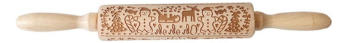 Pernos De Balanceo De Madera De Navidad Grabado Jm01679