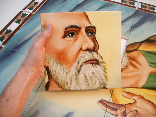Imagen 7 de 10 de Imágenes Religiosas. Mayólicas. 1,05 X 0,75m (mre35)