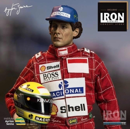 Ayrton Senna 1:6 Exclusive Version - Iron Studios Novo