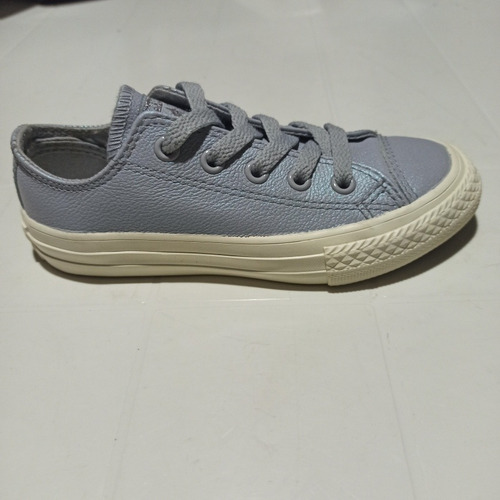 Zapatos All Star Converse Niña Talla 28 (17 Cm) Cuero Gris