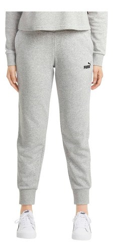 Pantalon Puma Mujer Essentials Sweat Gris Melange 845931-04