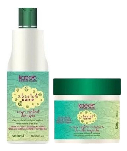 Shampoo Wave Control + Mascara Controle De Volume 500ml