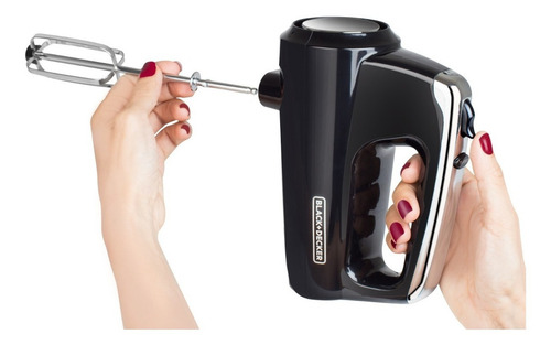 Batidora De Mano Black+decker Planetaria 2 En 1 Pedestal Color Negro Frecuencia 3
