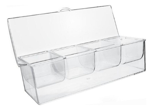 A Servidor De Condimentos Refrigerados Con Tapa, Solo Caja