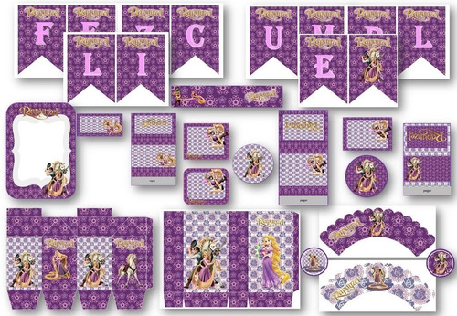 Kit Imprimible Rapunzel Enredados
