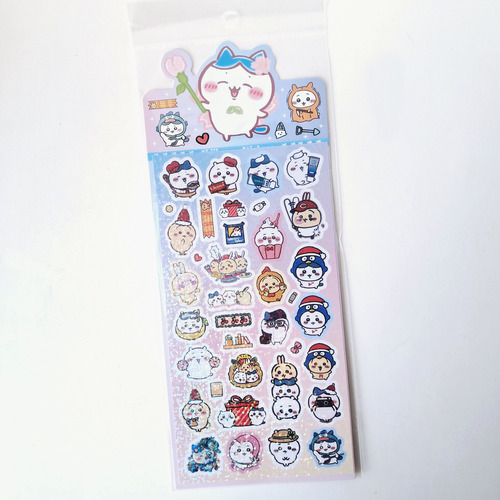 Plancha De Stickers Holográfico Chiikawa Kawaii Anime