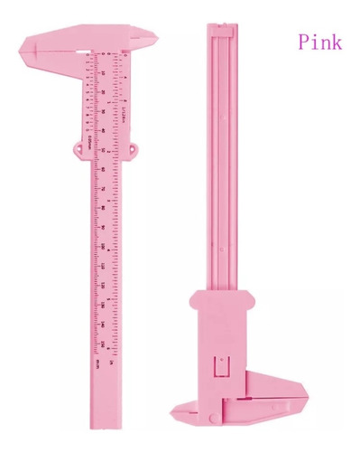 Vernier Regla Para Medir Cejas Rosado