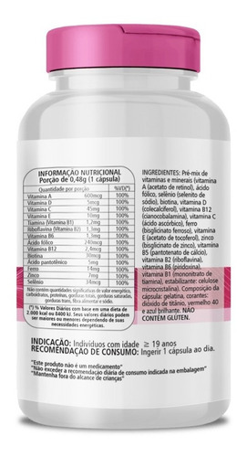 Biobella Cabelos E Unhas 480mg 30caps - Força E Vitalidade