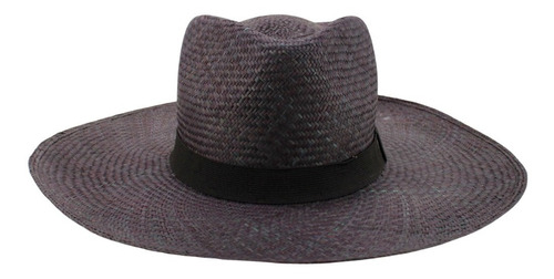 Sombrero Palma Jipijapa A Mano Color Negro Americano Unisex