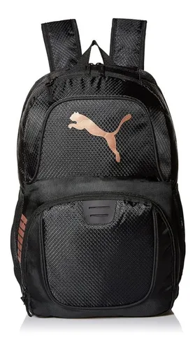 Puma black gold backpack 2025
