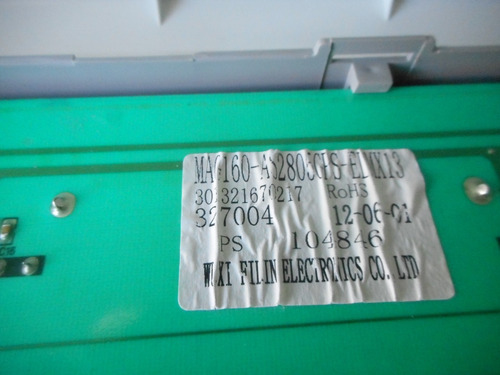 Panel Con Tarjeta Mag160-as2805gps-elmx13 Lavador Frigidaire (Usado)
