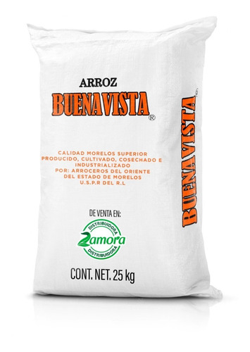 Arroz Buenavista Super Extra Edo. Morelos Granel 25kg