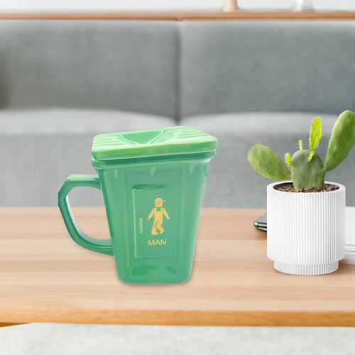 Taza De Café Novedosa Con Tapa, Botella De Agua Con
