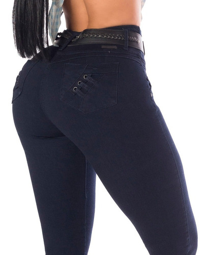 Imagen 4 de 5 de Jeans Colombiano Levanta Cola 14410 Cheviotto