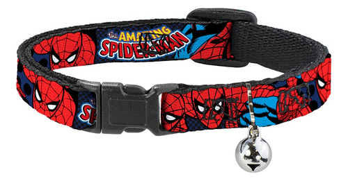 Collar Para Gatos Amazing Spider Man Con Cierre De Cinturón