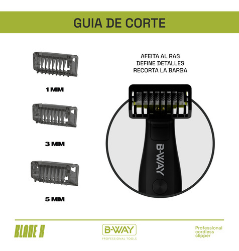 Afeitadora Electrica Blade X Bway Hombre Facial Y Corporal Recargable Inalámbrica