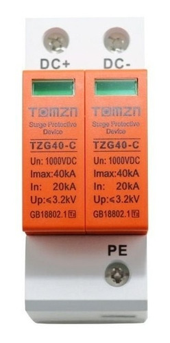 Dps Dispositivo Proteção Surtos Dc Cc Solar Eolico 1000v