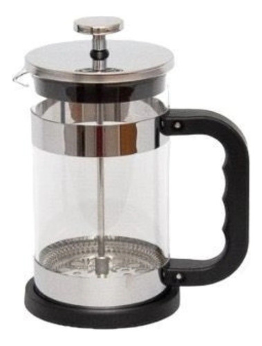 Cafetera Prensa Francesa De Vidrio 600 Ml Embolo Negro