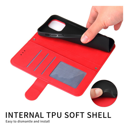 Funda Para Teléfono Vivo Y15 Y15s Y15a Funda De Piel Con Tapa Tipo Cartera C