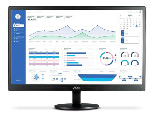 Monitor Aoc Led 21.5 Polegadas Full Hd - E2270swhen